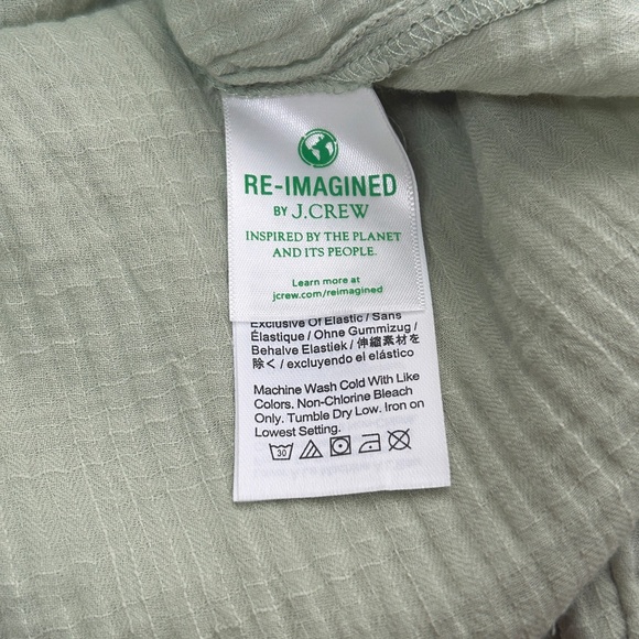 J. Crew Re-Imagined Earth Friendly Cotton Lightweight Cotton Ruffle Details - Picture 12 of 16